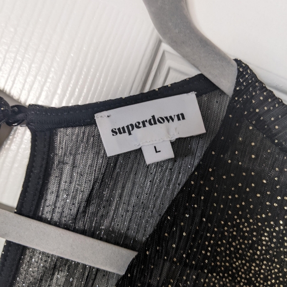 Black and Gold striped lacey bodysuit - Picture 2 of 4